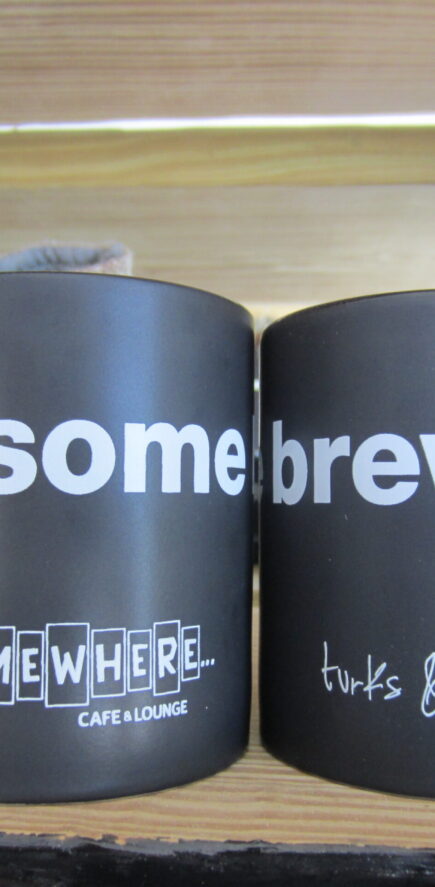 SW Good Day Black & White Mug – $22
