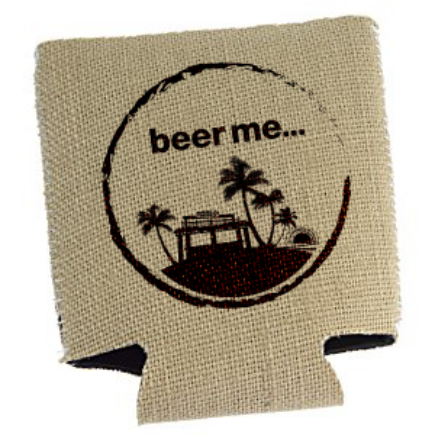 somewhere icon burlap coozie_